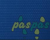 PVC Yer D��emesi Petek Desenli Mavi