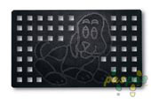 K�pek desenli lastik paspas