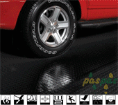PVC Yer D��emesi Siyah Paral� Desen