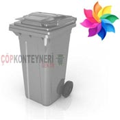 Plastik p Konteyneri 120lt Gri