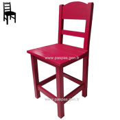 Kırmızı Tahta Sandalye